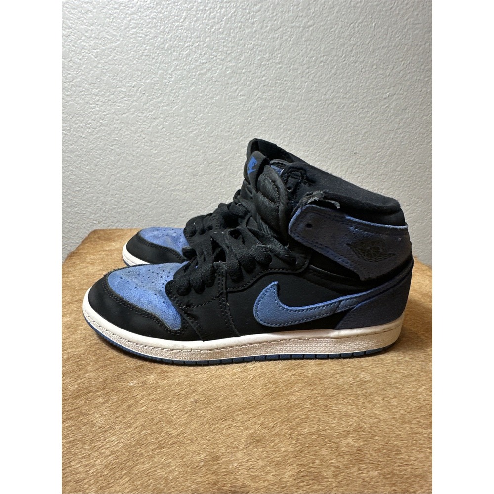 Nike Air Jordan 1 Retro OG High Royal Reimagined Blue Black Kids Size 2 Year